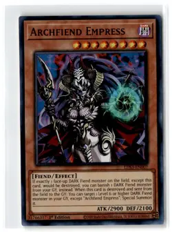 2022 Legendary Duelists: Season 3 Archfiend Empress #LDS3-EN007 Ultra Rare - Image 1