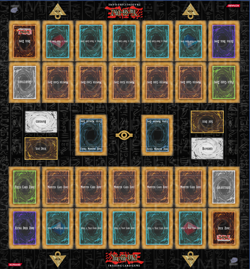 Yu-Gi-Oh Duel Playmat 2-Player Classic Style Master Rule Custom TCG CCG GAME - Image 1