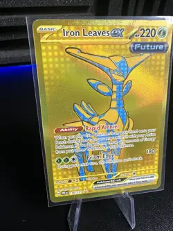 Pokemon TCG Iron Leaves EX Prismatic Evolutions Holo Card 176/131 - Image 2