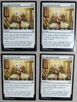 Forsake the Worldly (x4) Playset - Amonkhet (AKH) - Common Regular - NM - MTG - Image 1
