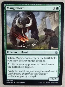 Manglehorn - Amonkhet (AKH) - Uncommon Regular - NM - MTG - Image 1