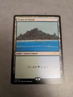 Tropical Island MTG 30th Anniversary NM Modern Frame Magic the Gathering! - Image 1