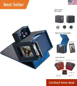 Stylish MTG Commander Deck Box with Dice Tray - Organized & Secure Storage - Image 1