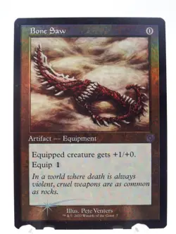 MTG Bone Saw (7/126) The Brothers' War Retro Artifacts NM FOIL - Image 1