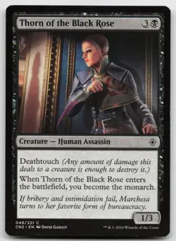 MTG Thorn of the Black Rose C Conspiracy: Take the Crown 48 LP - Image 1