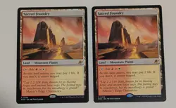Sacred Foundry MTG Edge of Eternities Regular Rare 0256 2-Card Lot Unplayed - Image 1