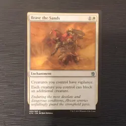 Brave the Sands NM Khans of Tarkir KTK English Regular MTG - Image 1