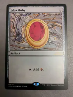 Mox Ruby Modern Frame NM-Mint, English 30th Anniversary Edition MTG Magic - Image 1