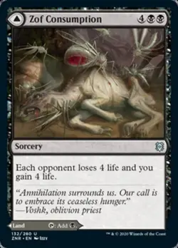 Zof Consumption / Zof Bloodbog -Foil Near Mint MTG Zendikar Rising - Image 1