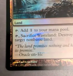 NM Wasteland Foil DCI English Judge Promo MTG Magic the Gathering - Image 5