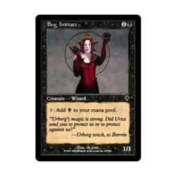 WOTC MtG Invasion Bog Initiate (C) (Foil) EX - Image 1