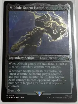 Mjolnir, Storm Hammer - Foil Etched 258 - MTG Assassin's Creed - Image 1
