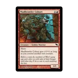 WOTC MtG Shadowmoor Mudbrawler Cohort (C) (Foil) EX - Image 1