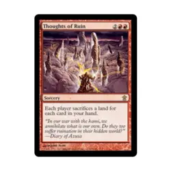 WOTC MtG Saviors of Kamigawa Thoughts of Ruin (R) Fair - Image 1