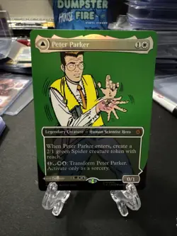 Peter Parker (0232) (Borderless) Marvel's Spider-Man Foil MTG - Image 1