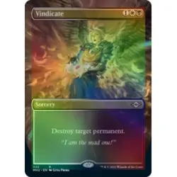 Foil Vindicate (borderless) M/NM Magic: The Gathering MTG Modern Horizons 2 - Image 1