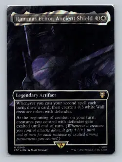 1x SURGE FOIL Rammas Echor, Ancient Shield (0549) LOTR MTG Magic NM - Image 1