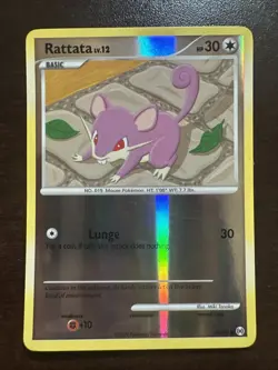 Rattata 73/99 Reverse Holo LP (pin Dent) Pokemon TCG Arceus 2009 - Image 1