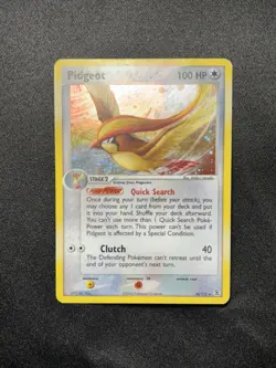 Pokemon Pidgeot 10/112 EX FireRed LeafGreen English Holo Rare 2004 - Image 1