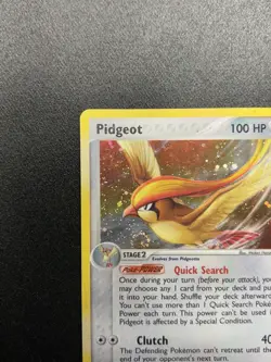 Pokemon Pidgeot 10/112 EX FireRed LeafGreen English Holo Rare 2004 - Image 2
