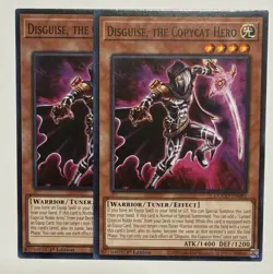 2x Yugioh! Disguise, the Copycat Hero DOOD-EN081 Doom of Dimensions PREORDER NM - Image 1