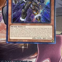 Yugioh Master Peace, the True Dracoverlord DOOD-EN018 Secret Rare 1st Edition NM - Image 3