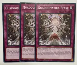 3X Quadogmatika Beast DOOD-EN078 C Doom of Dimensions NM 1st Ed Yugioh - Image 1