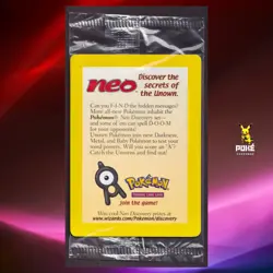 SEALED New Entei 34 Black Star Movie Promo Reverse Holo Neo Pokemon Card - Image 1