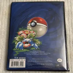 1999 POKEMON WOTC BLUE CARD BINDER CASE 18 CARDS HOLOS HYPNO SYCTHER EEVEE - Image 2