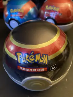3 Pokemon Trading Card Game In Metal Poke Ball Sealed Brand New - Image 2