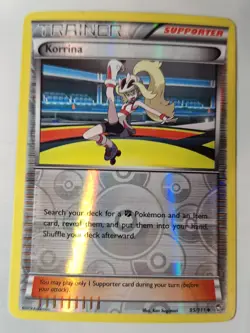 Korrina 95/111 XY-Furious Fists Reverse Pokemon Holo Foil Nice! - Image 1