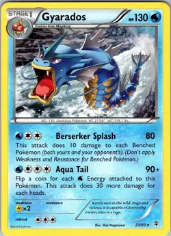 Pokemon TCG Gyarados XY Generations 23/83 Regular Rare Card NM - Image 1