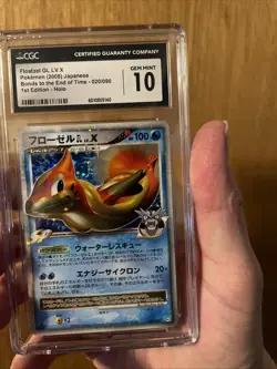CGC 10 Floatzel GL Lv. X Bonds/End Of Time 1st Ed #20 Japanese Pokemon Card 2008 - Image 1