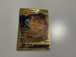Pokemon Charizard V Evolution 508HP Gold Foil Fan Art Card SMP 26-43 V2 - Image 1