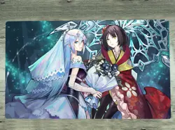 WVICM Teardrop the Rikka Queen TCG CCG Playmat Trading Card Game Mat Free Bag - Image 1