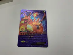 Interlaced Flames Charizard V Level 92 HP522 Purple Foil Pokemon Card Fan Art - Image 1