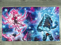WVICM Playmat Spright Carrot and Blue TCG CCG Pad Card Game Play Mat Mouse Pad - Image 1