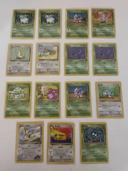 vintage pokemon card lot of 72 cards from 1999-2001 - Image 1