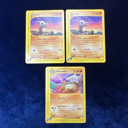 Marowak 54/147 Cubone 72/147 Aquapolis Pokemon E Series Card Vintage 2002 3 HP - Image 1