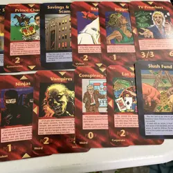 2 Open UnLIMITED STARTER SET 1995 Illuminati INWO Card Game New World Order Lot - Image 5