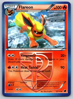 Flareon (Team Plasma) 12/116 Plasma Freeze LP Pokemon Card TCG - Image 1