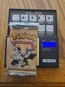 Pokemon Unopened Fossil Booster Pack 11 Cards Factory Sealed 1999 (1 Pack) Heavy 742818061599 - Image 1