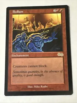 Bedlam X1 Urza’s Saga NM Condition See Pics Front Back - Image 1