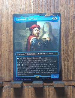 💕MTG💕 Leonardo da Vinci (FOIL Borderless) Assassin's Creed MYTHIC NM✨ - Image 2