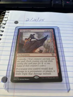 MTG City on Fire- March of the Machine Rare NM - Image 1
