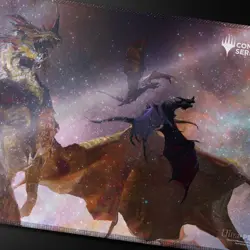 Ultra PRO - Commander Series #5 - Three Color Wedge - The Ur-Dragon Holofoil Pla - Image 1
