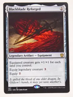 Magic The Gathering Blackblade Reforged Commander Zendikar Rising Rare #107 - Image 1