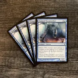 MTG 4x Chained Throatseeker x4 LP New Phyrexia - Image 1