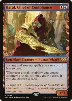 1x Baral, Chief of Compliance - Showcase NM Eng MTG - Multiverse Legends - Image 1