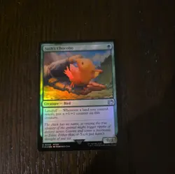 MTG Magic The Gathering Sazh’s Chocobo Foil FIN Bird Final Fantasy Commander - Image 1